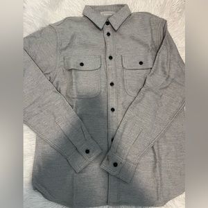 Heavyweight over shirt, heather, gray, medium